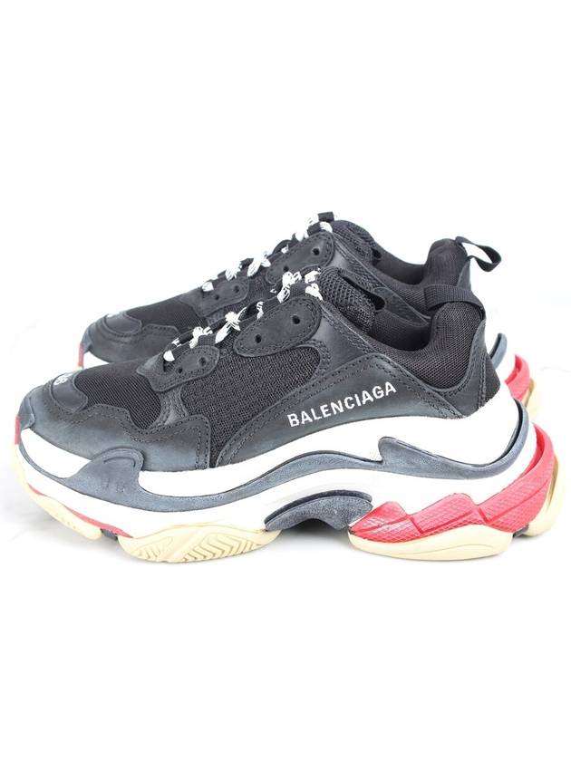 Balenciaga Triple S black red sneakers 36 230