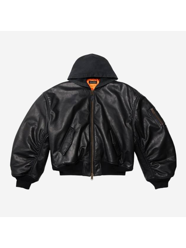 Balenciaga Hoodie Bomber Black