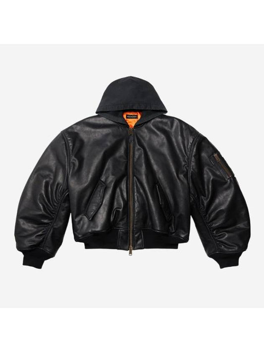 Balenciaga Hoodie Bomber Black