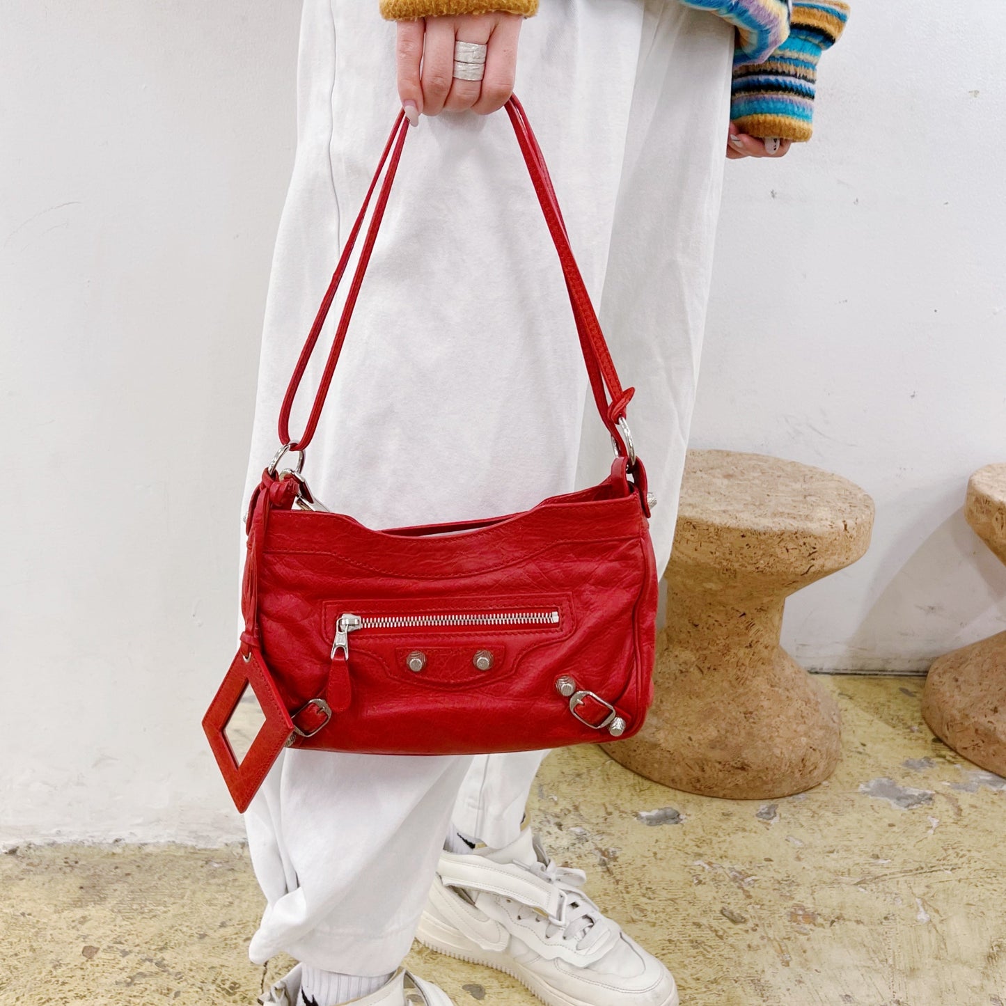 Balenciaga Motocross Giant 12 Hip Crossbody Bag