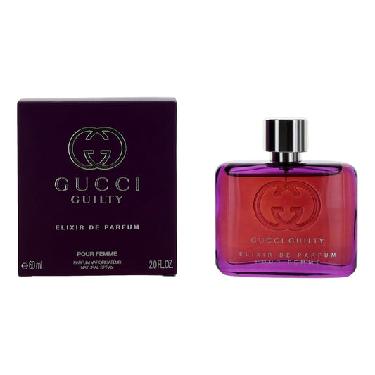 2pcs Gucci Guilty Elixir De Parfum Pour Femme by Gucci, 2 oz Parfum Spray for Women