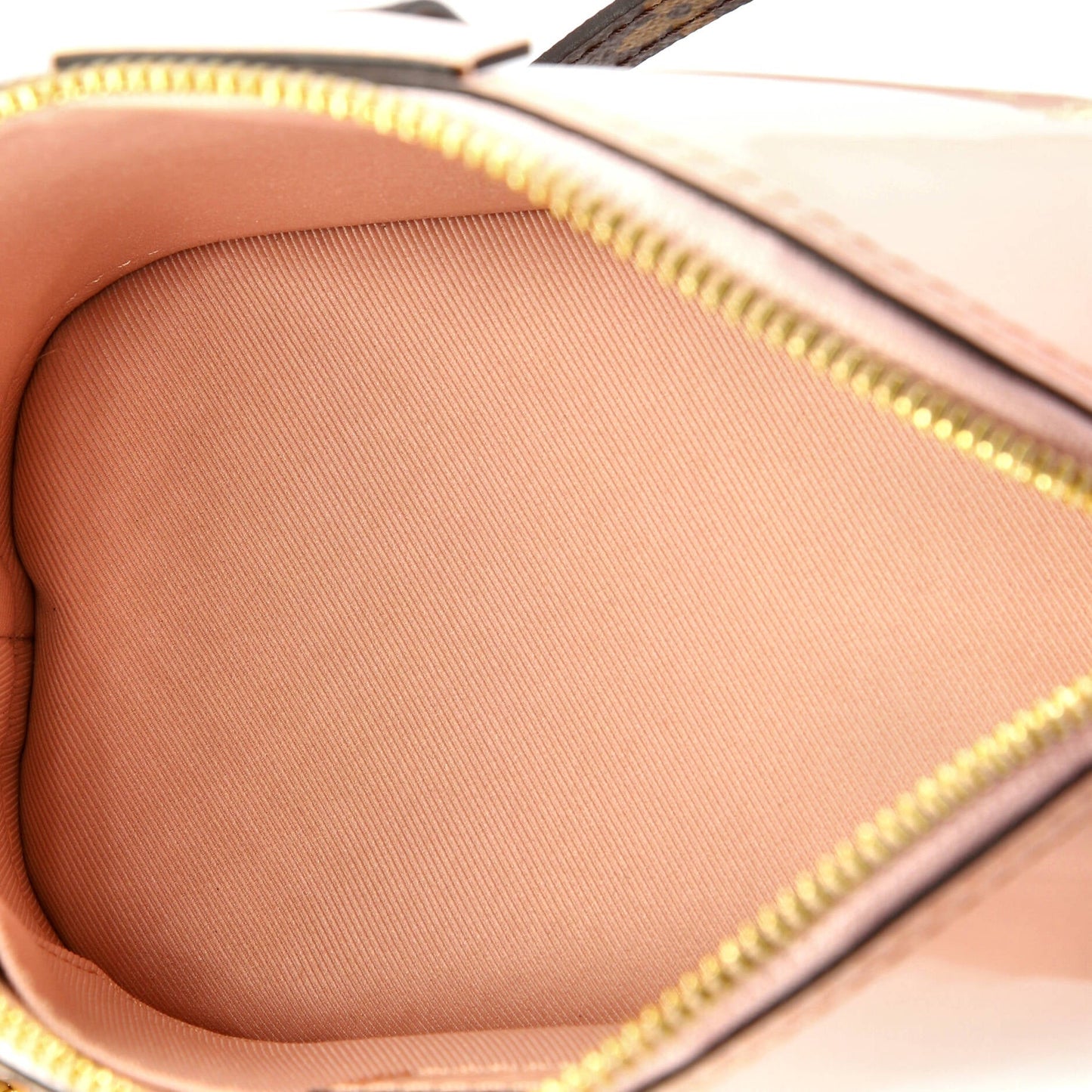 Alma Chain Handbag Vernis with Monogram Canvas Mini