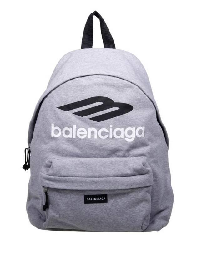 Balenciaga Explorer Logo Backpack Grey