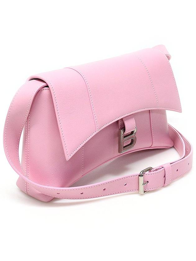 Balenciaga 671355 Candy Pink Supple Calfskin Hourglass Downtown XS Small Shoulder Bag