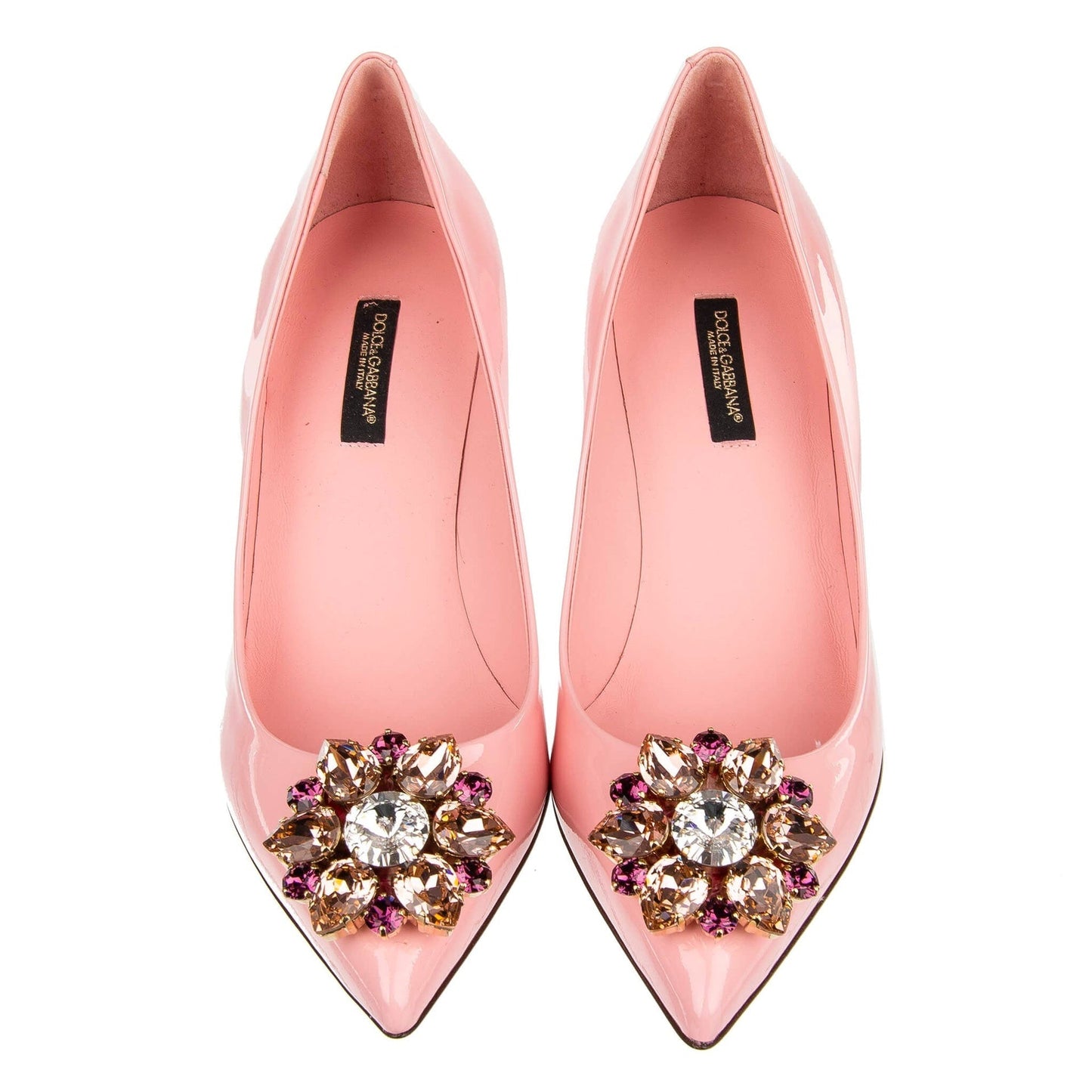 Dolce & Gabbana Crystal Embellished Suede Pumps Women
