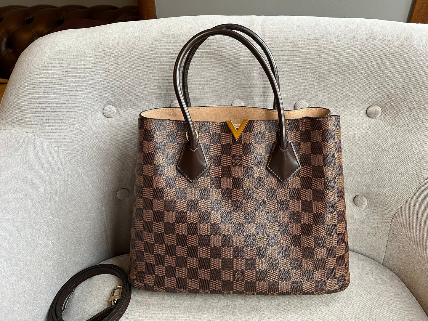 Louis Vuitton Kensington Tote Damier Ebene