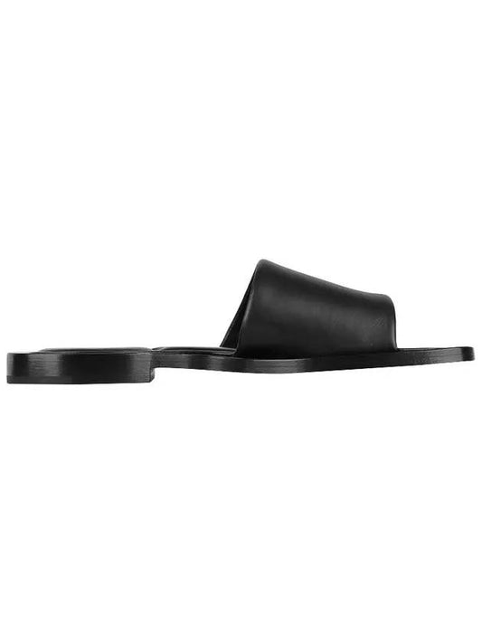 Balenciaga Void Leather Slippers Black