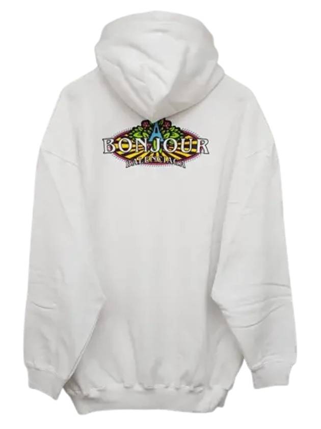 Balenciaga Bonjour Oversized Hoodie White
