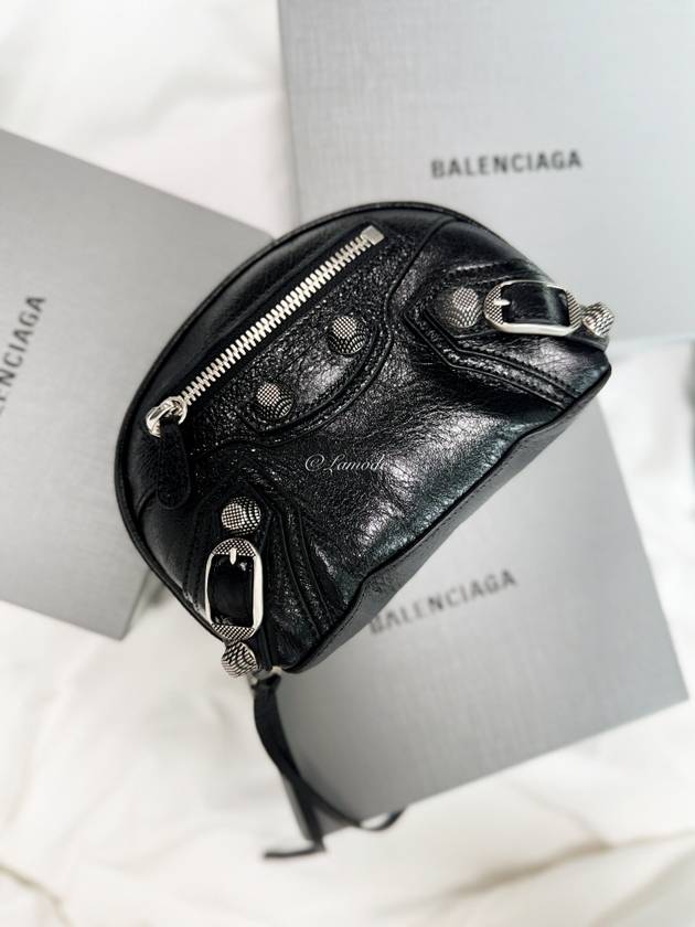 Balenciaga Le Cagole Small Cosmetic Pouch Bag Black