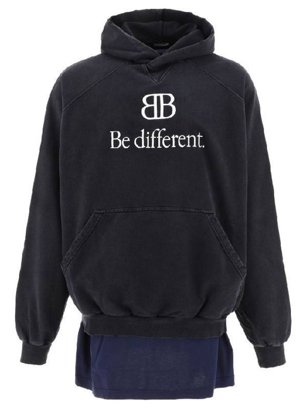 Balenciaga BB Logo Hoodie Black