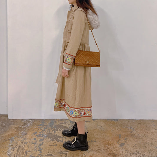 Red Valentino embroidery long coat TWS