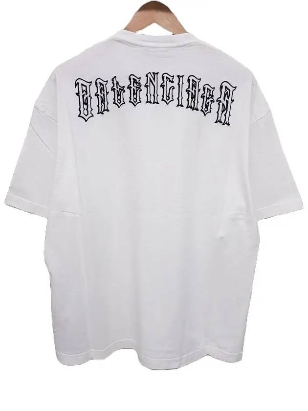 Balenciaga Back Logo Short Sleeve T-Shirt White