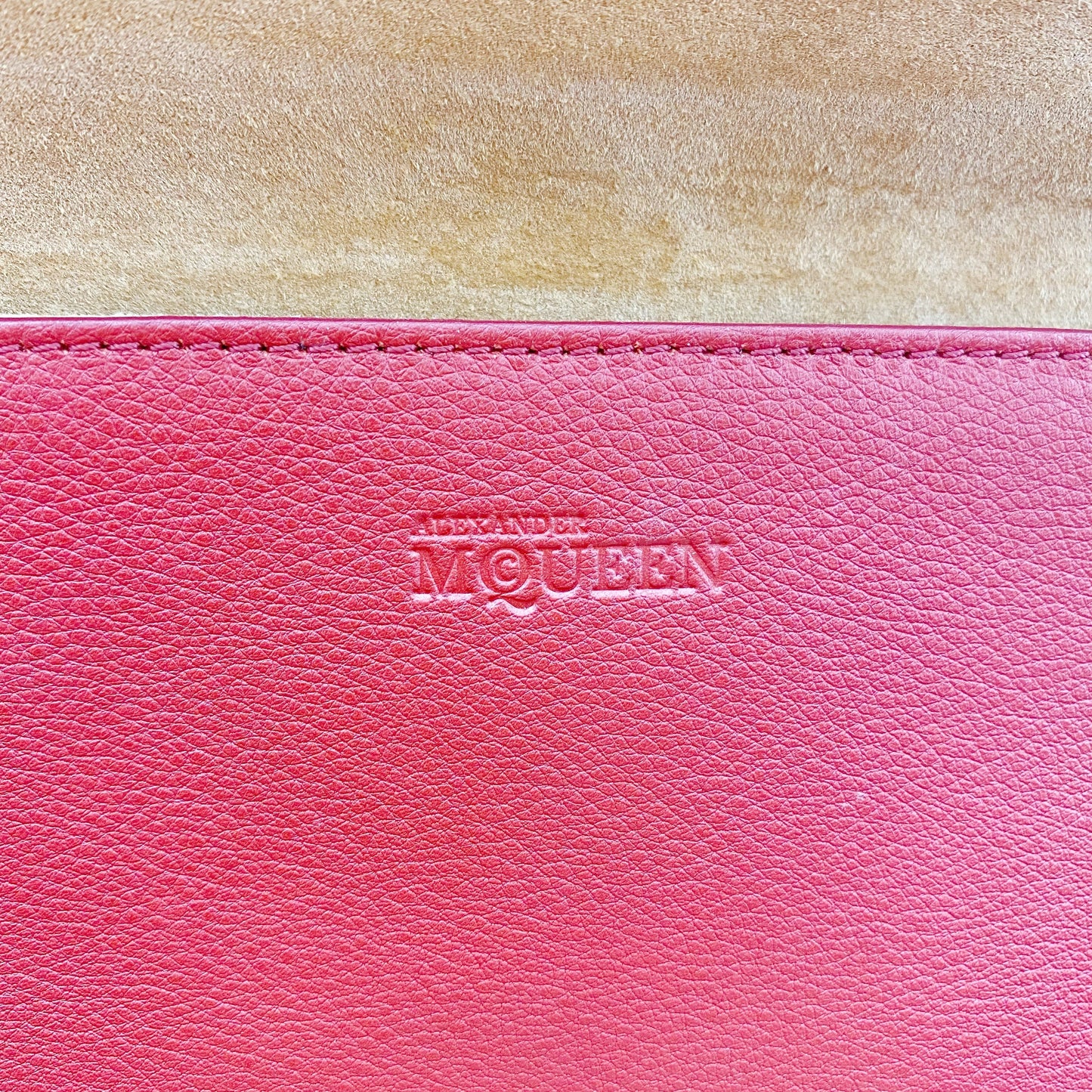 Alexander McQueen Red Chain Bag