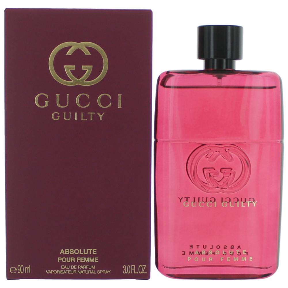 2pcs Gucci Guilty Absolute Pour Femme by Gucci, 3 oz Eau De Parfum Spray for Women