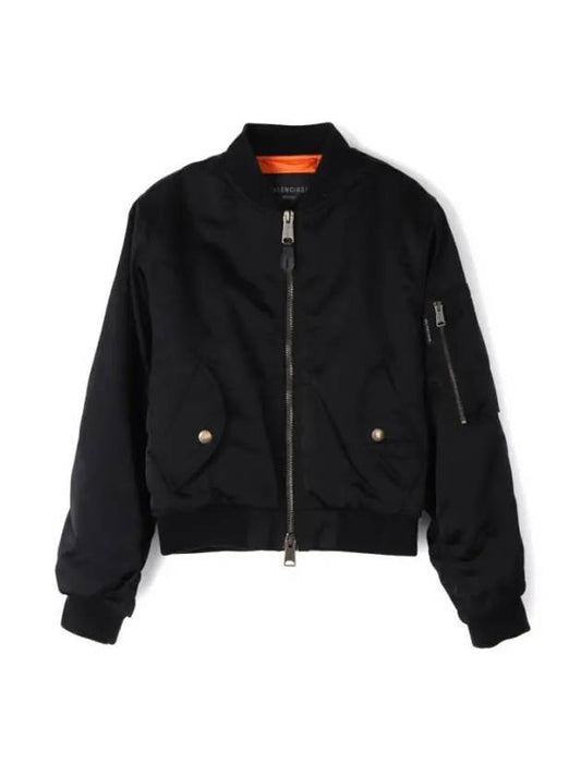 Balenciaga Shrunk Bomber Jacket Black