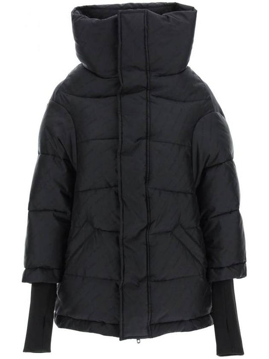 Balenciaga Women's Swing Logo Puffer Down Padding Black