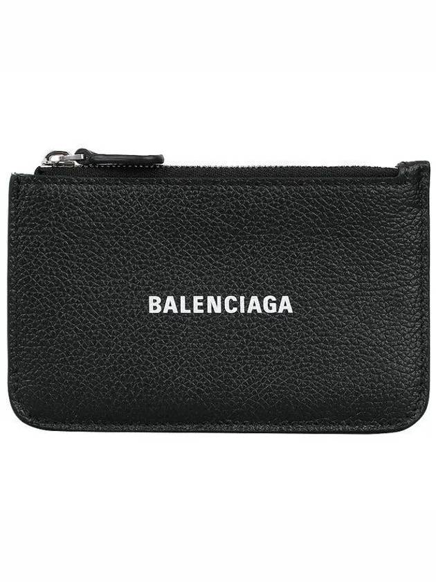 Balenciaga Cash Large Long Coin Card Wallet Black