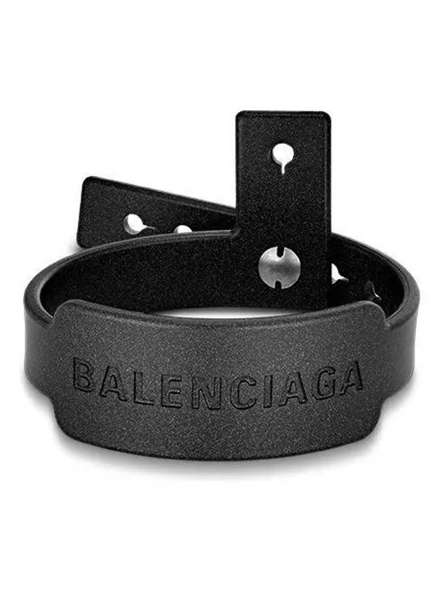 Balenciaga Logo Festival Bracelet Black