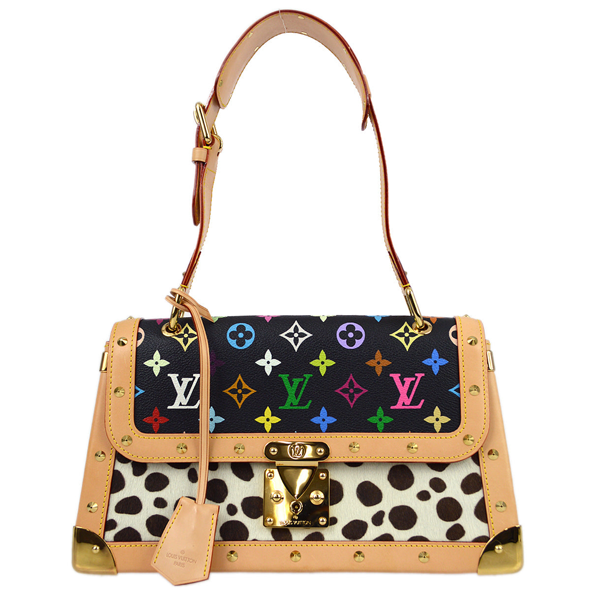Louis Vuitton 2003 Monogram Multicolor Sac Dalmatian Handbag M92825