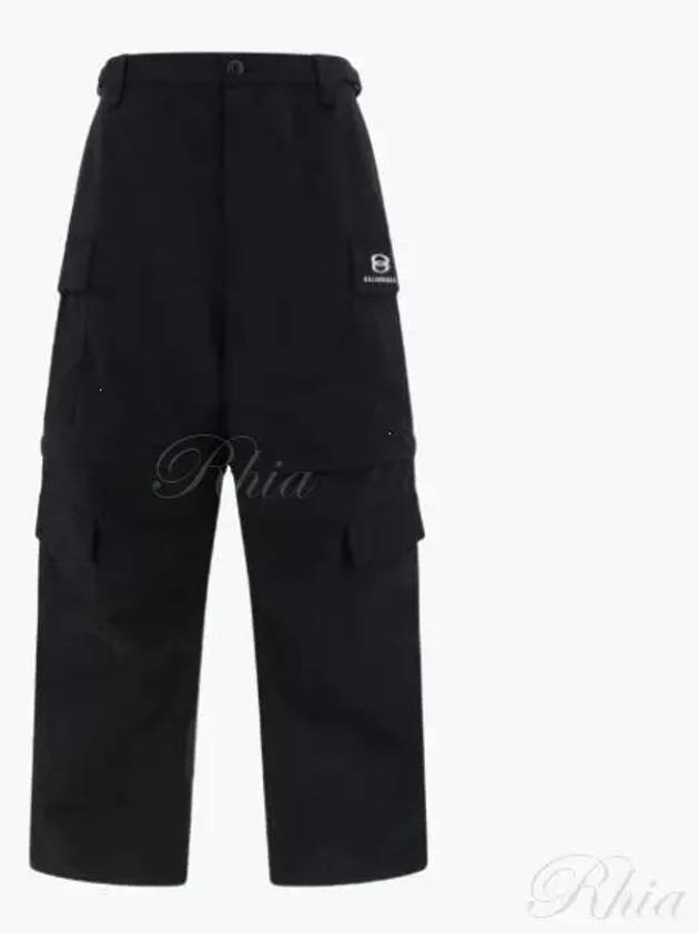 Balenciaga Unity Sports Icon Cargo Straight Pants Black