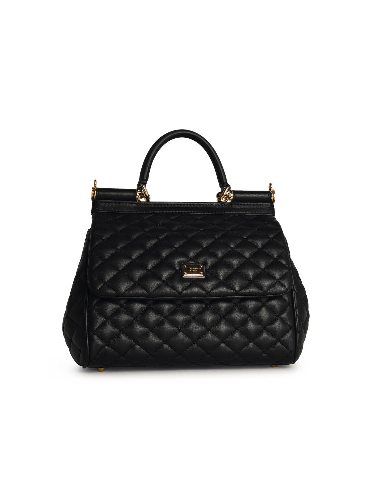 Dolce & Gabbana 'Sicily' Black Leather Bag Women