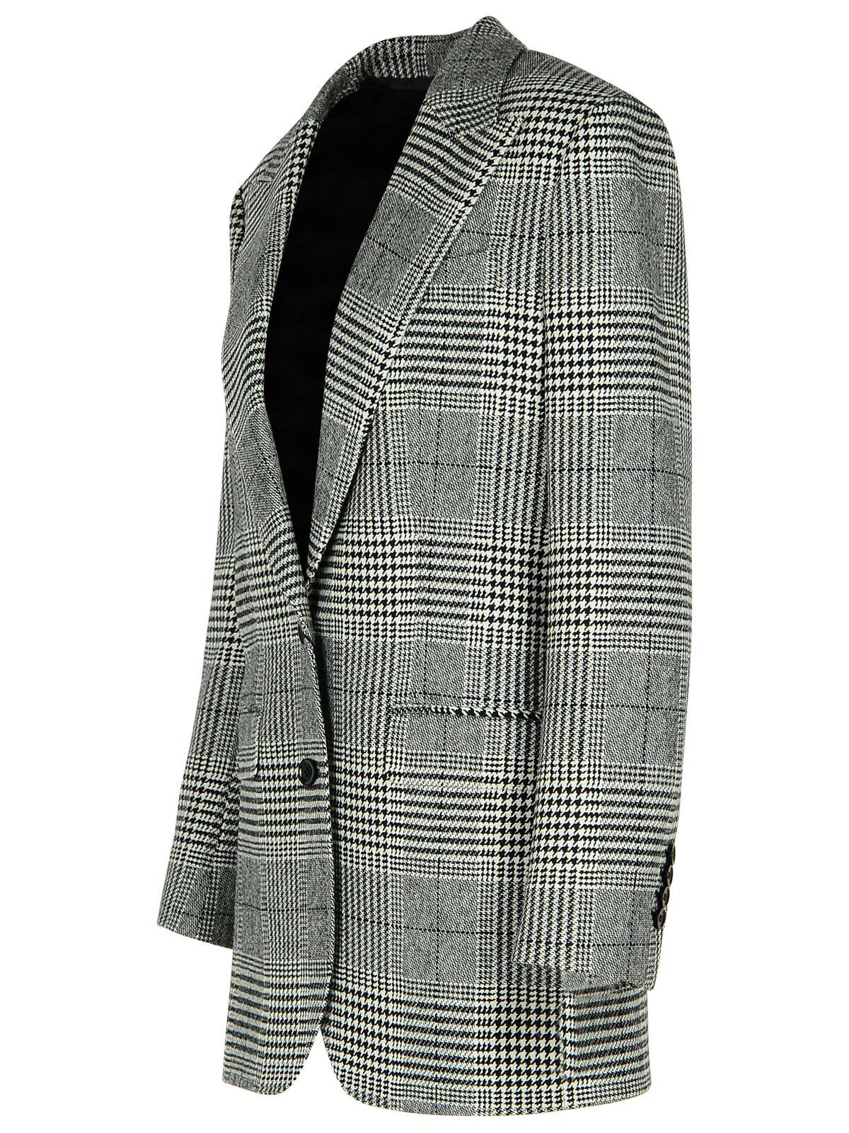 Dolce & Gabbana Grey Virgin Wool Blend Blazer Women