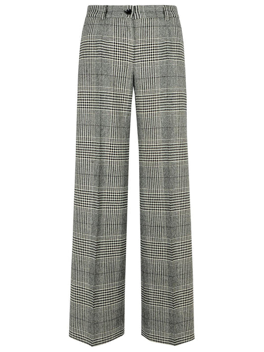 Dolce & Gabbana Grey Wool Blend Trousers Women
