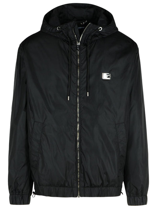 Dolce & Gabbana Black Nylon Jacket Men