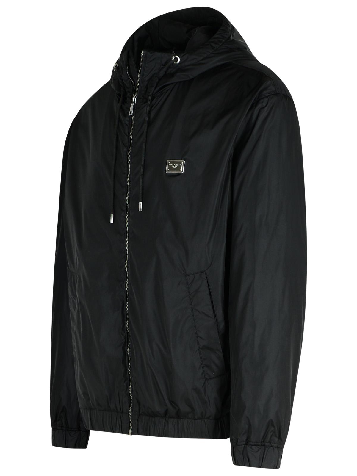 Dolce & Gabbana Black Nylon Jacket Men