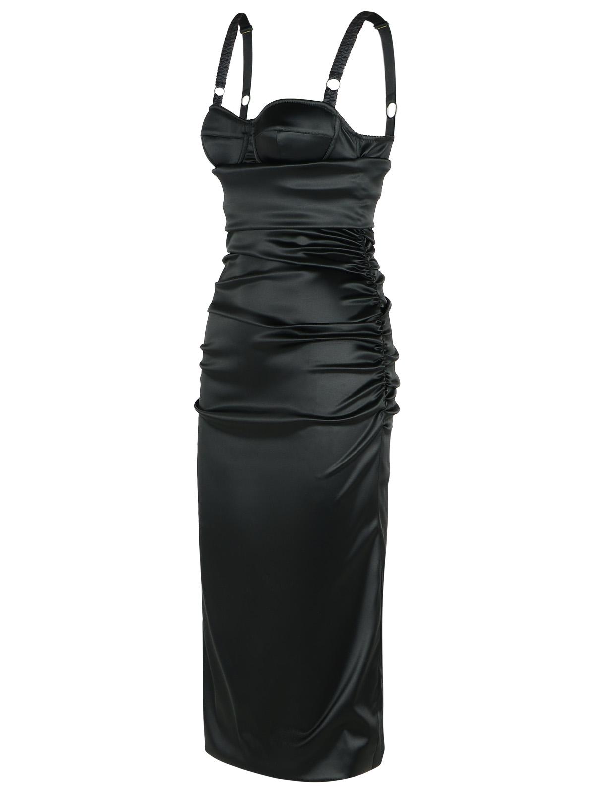 Dolce & Gabbana Black Acetate Dress Women