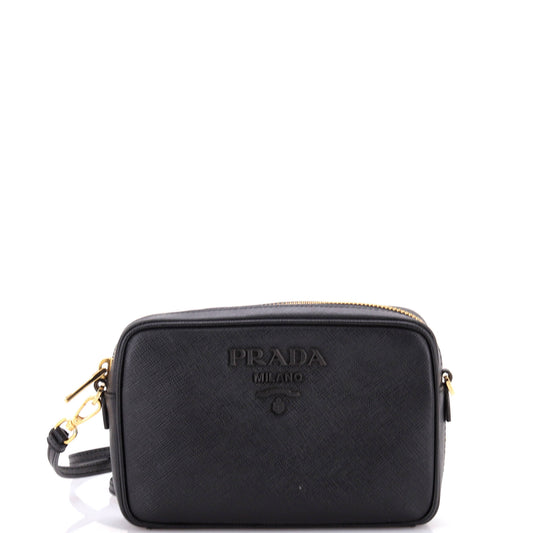 Prada Zip Crossbody Bag Saffiano Leather Mini