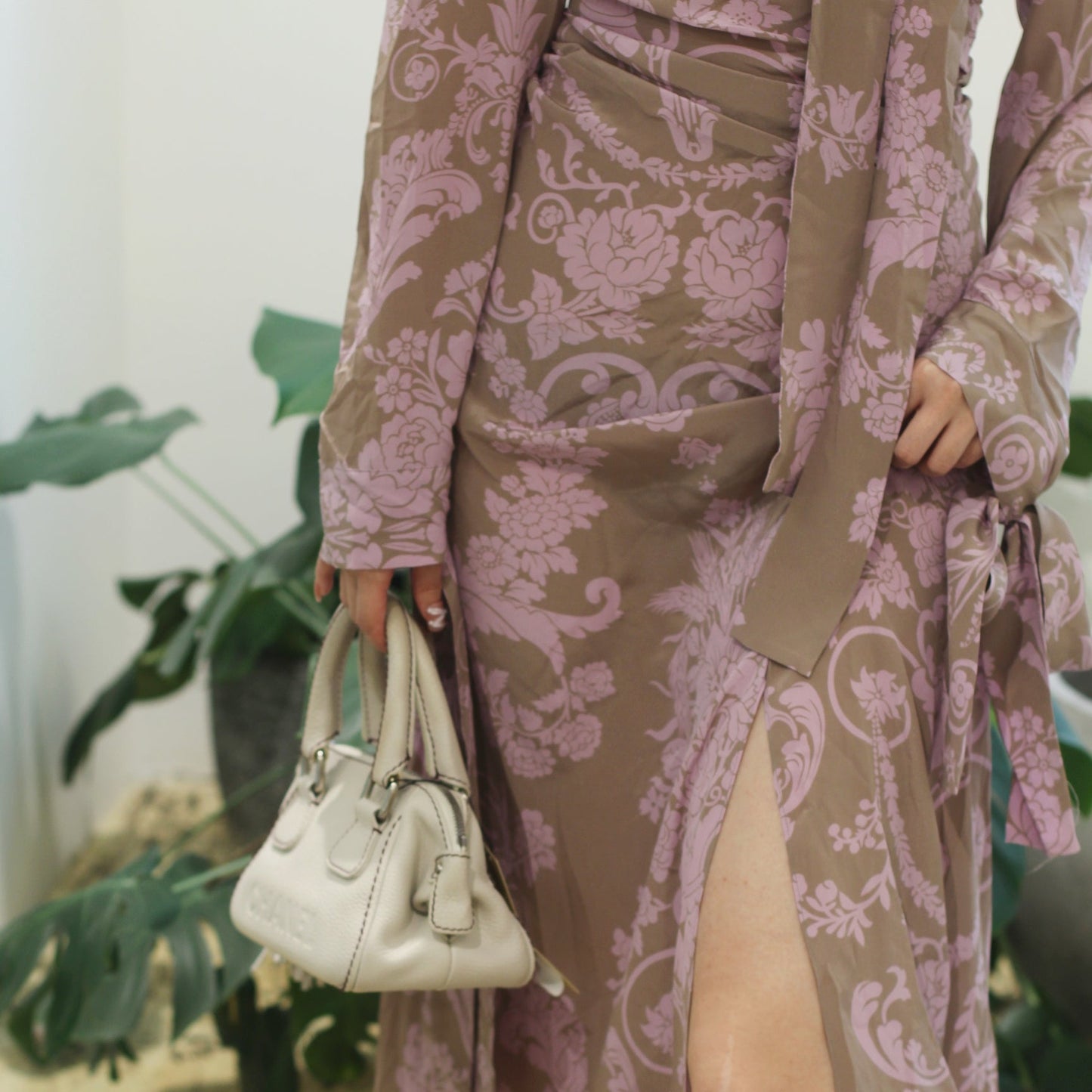 Acne studios 100% silk floral dress