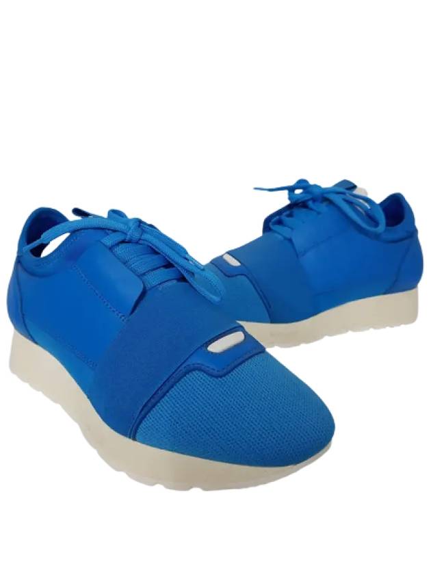Balenciaga Race Low Top Sneakers Blue