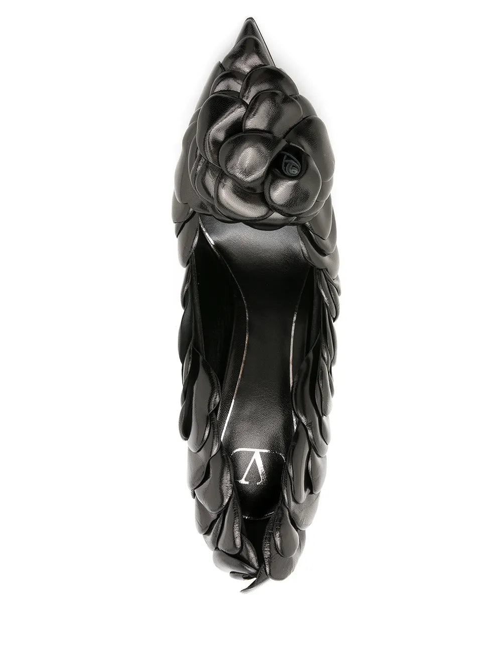 Valentino Garavani Rose Stiletto Pumps 38.5 Black