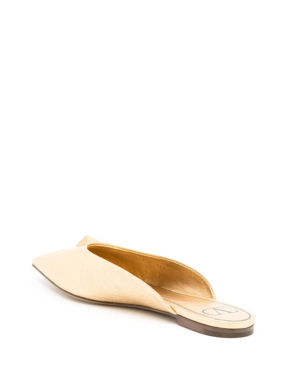 Valentino Garavani Roman Stud Metallic Mules