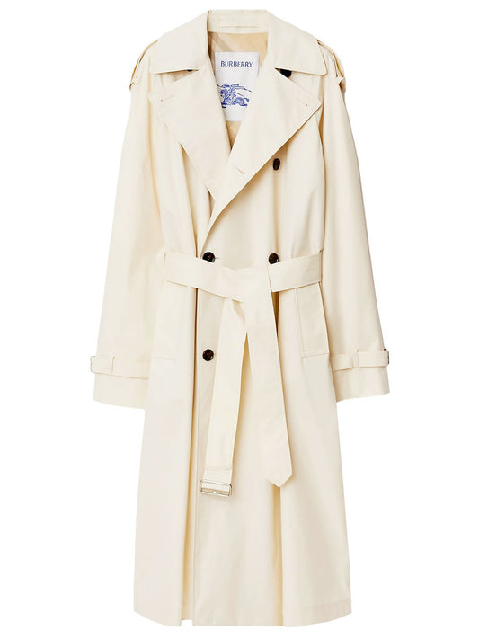 BURBERRY Gabardine Trench Jacket for Women - FW24 Collection