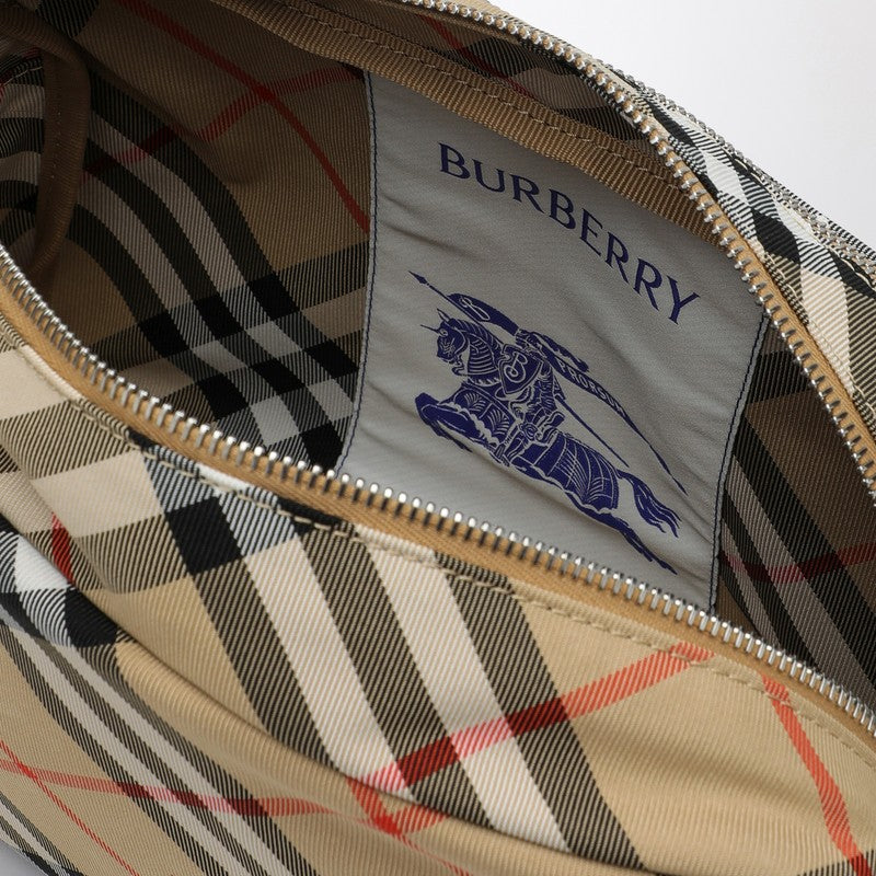 Burberry Check Patterned Beige Shoulder Bag Men