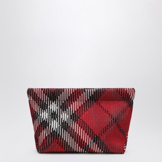 Burberry Clutch Bag With Red Check Pattern Women