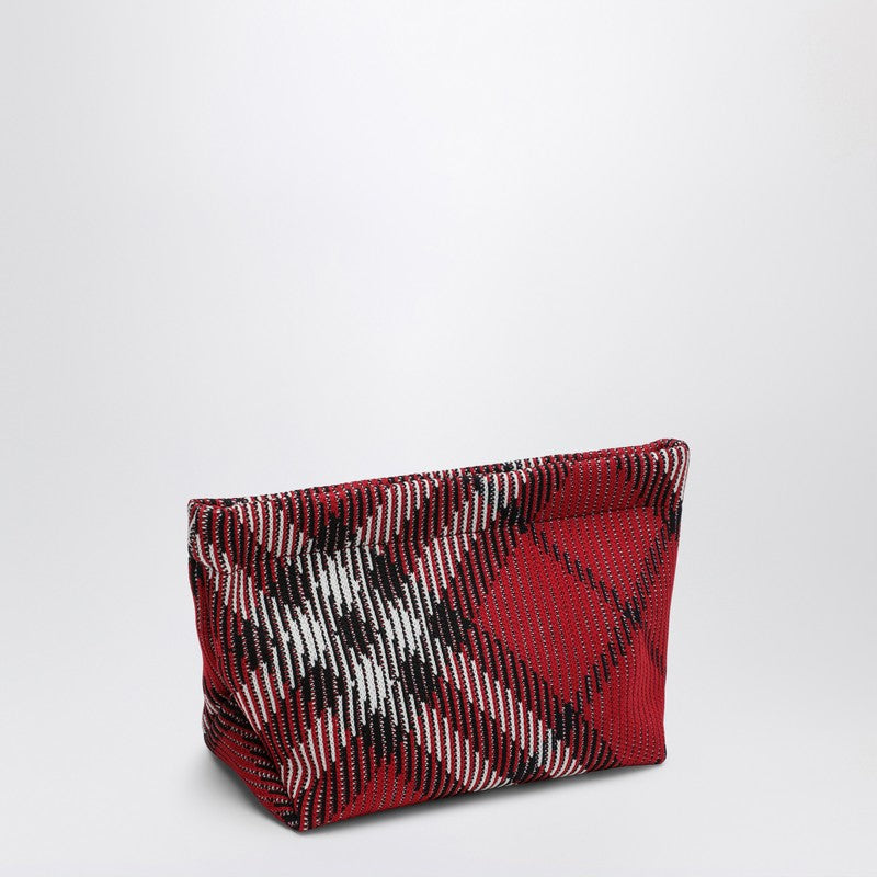 Burberry Clutch Bag With Red Check Pattern Women