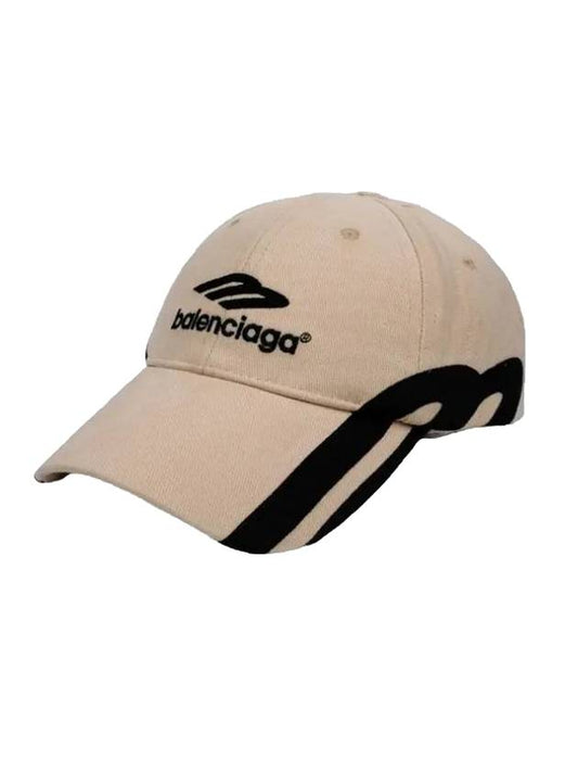 Balenciaga 3B Sports Icon Ball Cap Light Beige