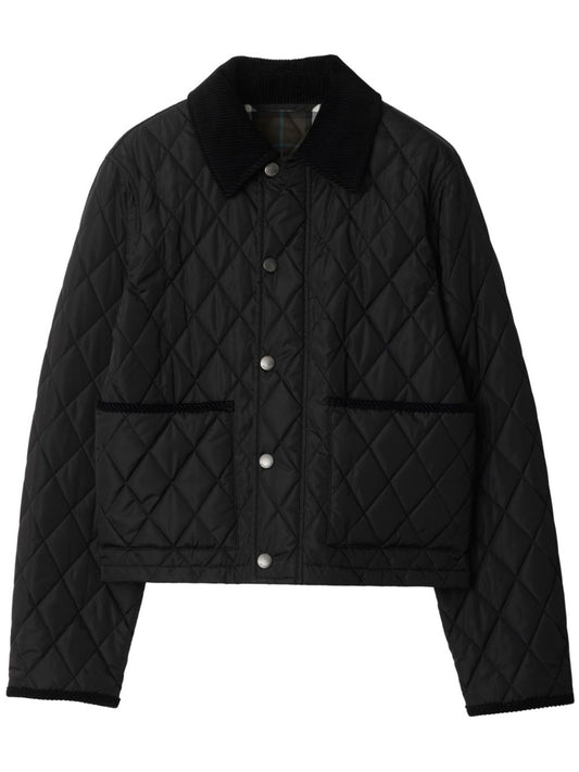 BURBERRY Textured Finish Diamond Quilted Jacket for Women
