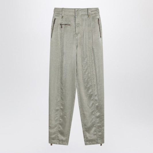 BURBERRY Comfortable Women's Trousers with Embroidered Shield Emblem