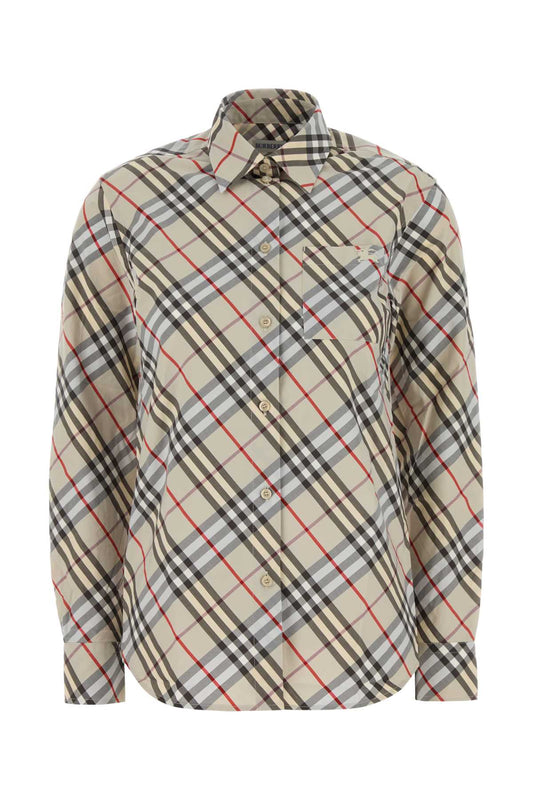 BURBERRY Embroidered Poplin Shirt for Women