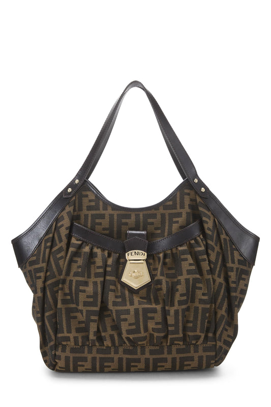 Fendi,  Brown Zucca Canvas Chef Tote Large, Brown