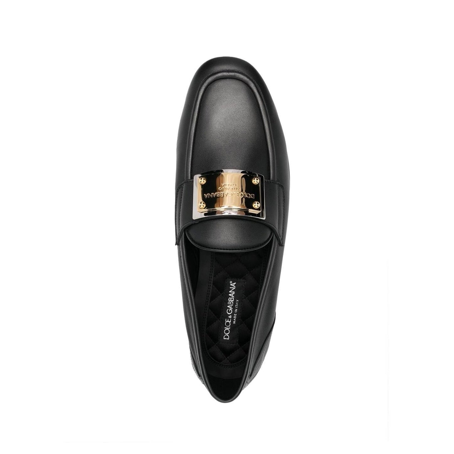Dolce & Gabbana Leather Logo Loafers Men