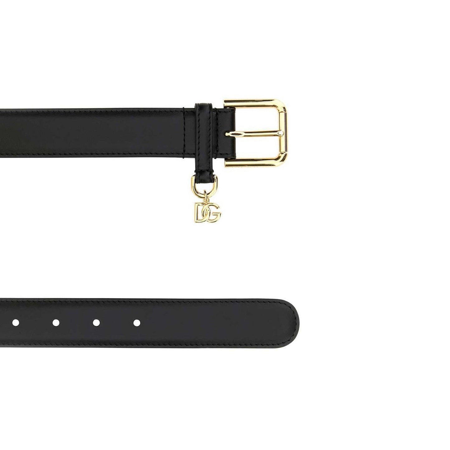 Dolce & Gabbana Leather Logo Belt Women