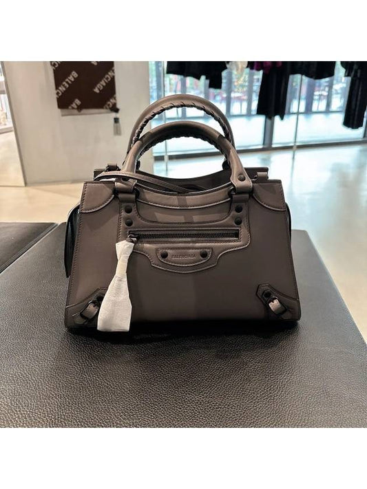 Balenciaga Women s Gray Neo Classic Small Tote Bag Cross 638521 11R57 1404
