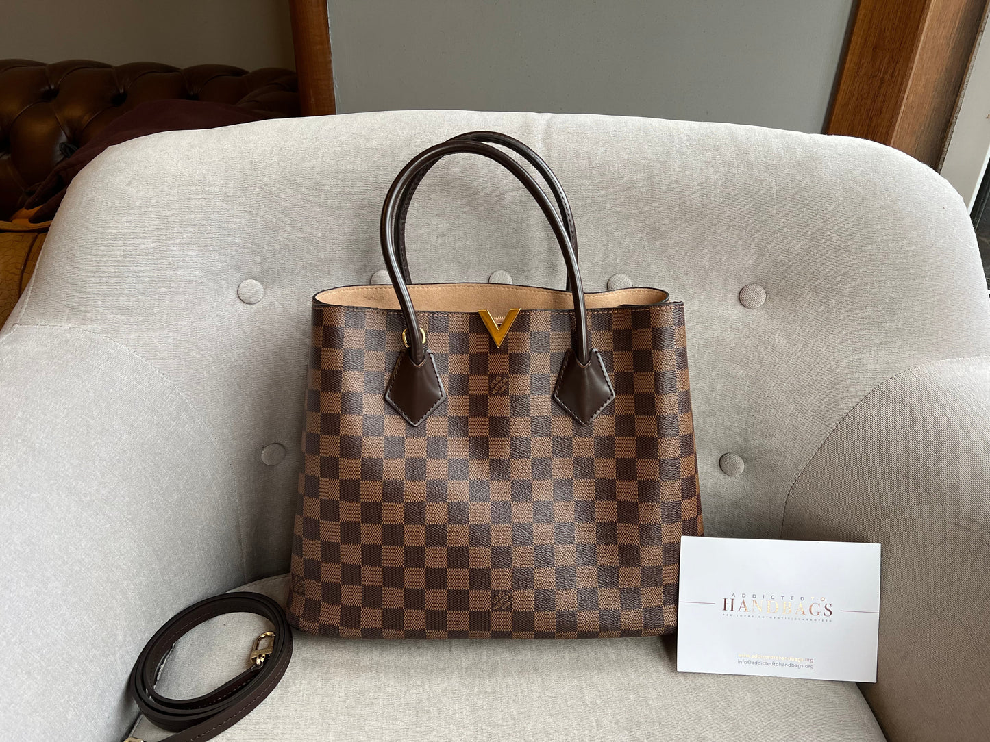 Louis Vuitton Kensington Tote Damier Ebene