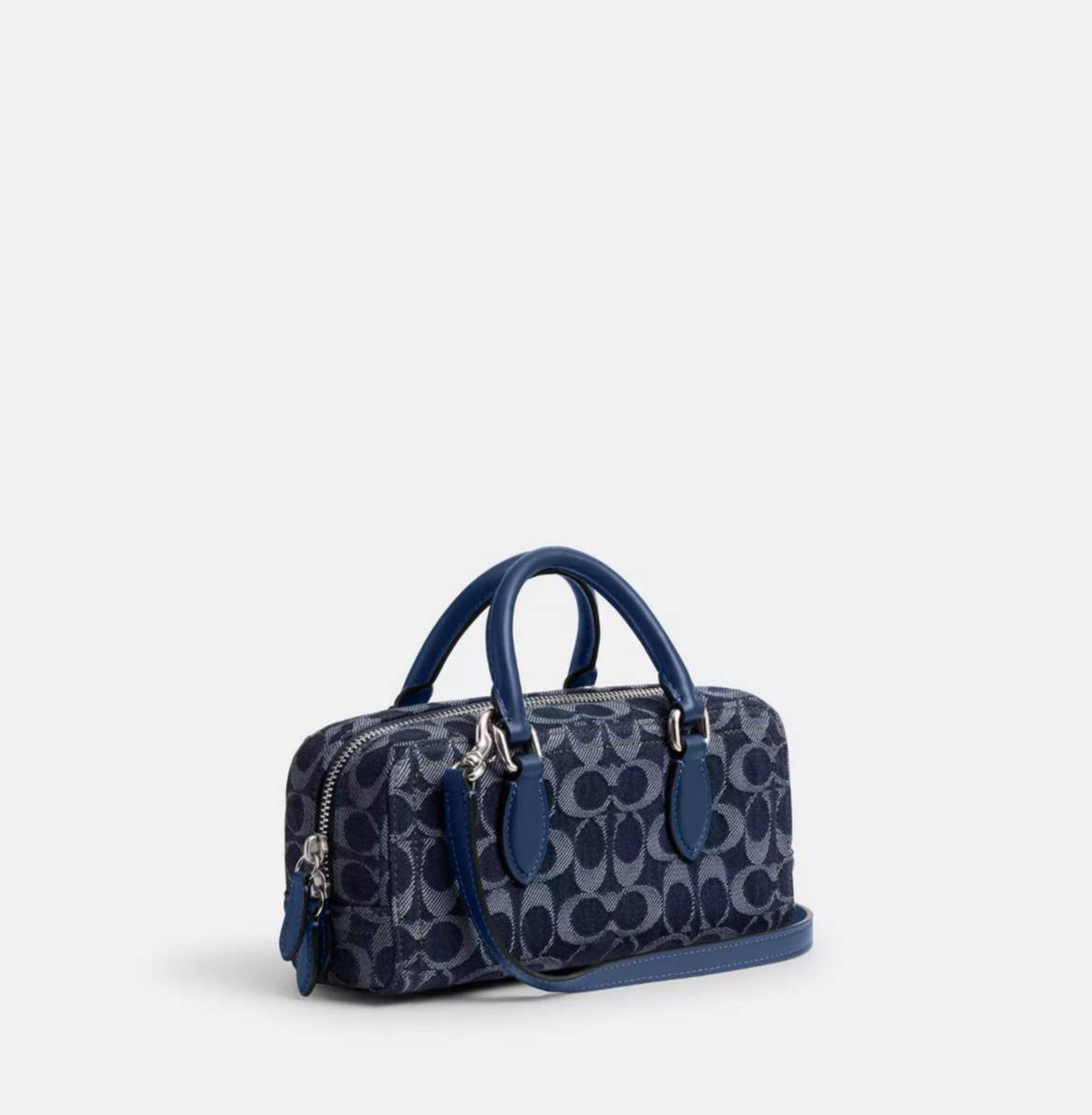 Coach Bowery Satchel 22 In Signature Denim