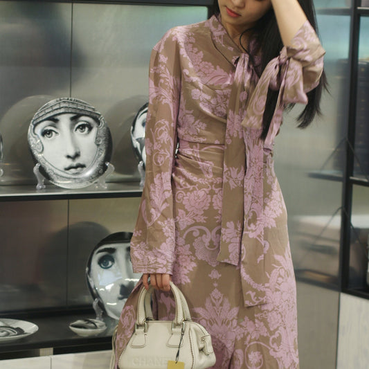 Acne studios 100% silk floral dress